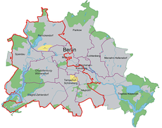 Route der Fahrradtour 'Wo einst die Mauer stand' rund um West-Berlin. Abb.: StattReisen Berlin