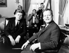 Willy Brandt bei John F. Kennedy am 13. März 1961. Foto: Library of Congress